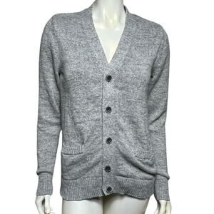 Urban Pipeline Men's Gray Button Cotton Blend Cardigan Sweater Classic Medium